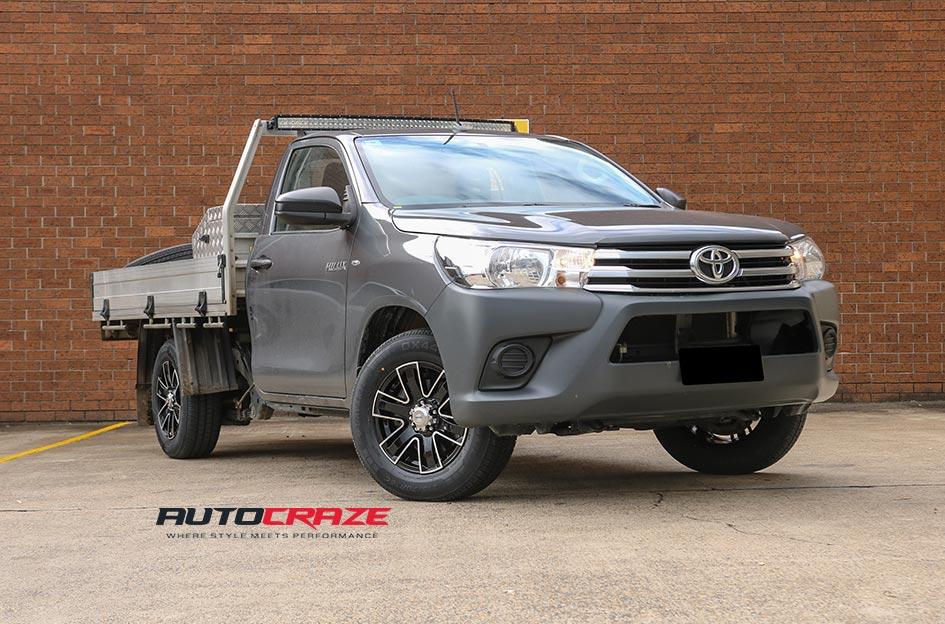 TOYOTA HILUX N80 4WD ROK BLACK MACHINED FACE